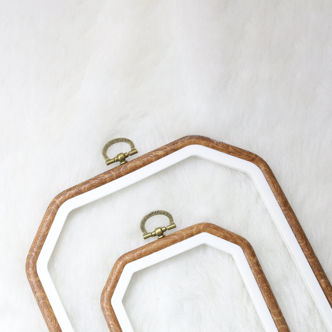 My Store EMBOSSING TOOLS 2 Pcs Rectangle Octagon Embroidery Ring